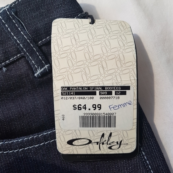 Oakley Spiral Bootleg Blue Jeans - Picture 10 of 12